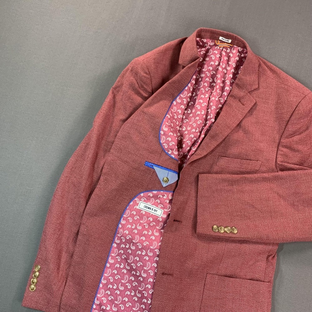 Men's Textured Dusty Rose Blazer